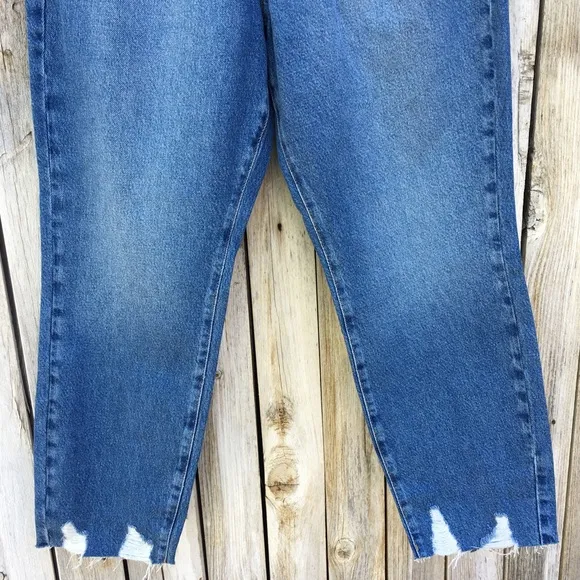 NWT Good American Good Vintage Jagged Hem Jean Blue 31