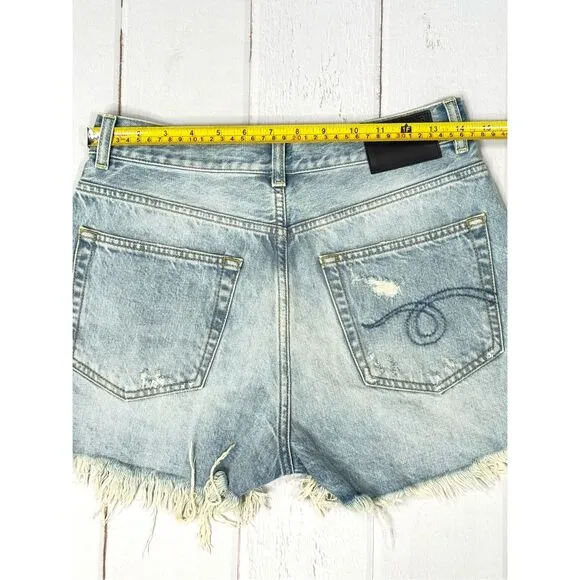 NWT R13 Shredded Slouch Denim Shorts Tilly Size 27