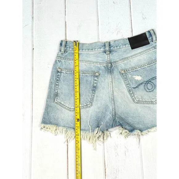 NWT R13 Shredded Slouch Denim Shorts Tilly Size 27