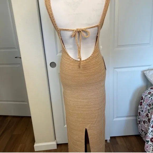 NWT Ronny Kobo Madi crochet knit maxi dress Size M