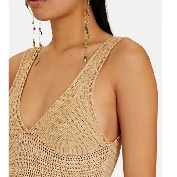 NWT Ronny Kobo Madi crochet knit maxi dress Size M