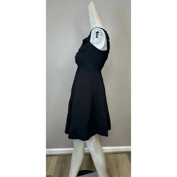 NWT Self-Portrait Diamante Bow Crepe Off-The-Shoulder Mini Dress US 4 $495