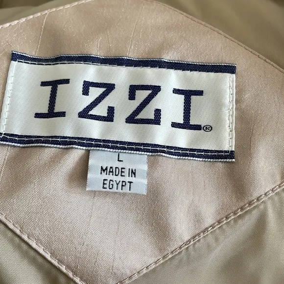 NWT Trench Coat Beige / Gold / Tan Size Large