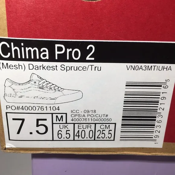NWT Vans China Ferguson Pro 2 Skateboard Shoes Men’s 7.5 Women’s 9