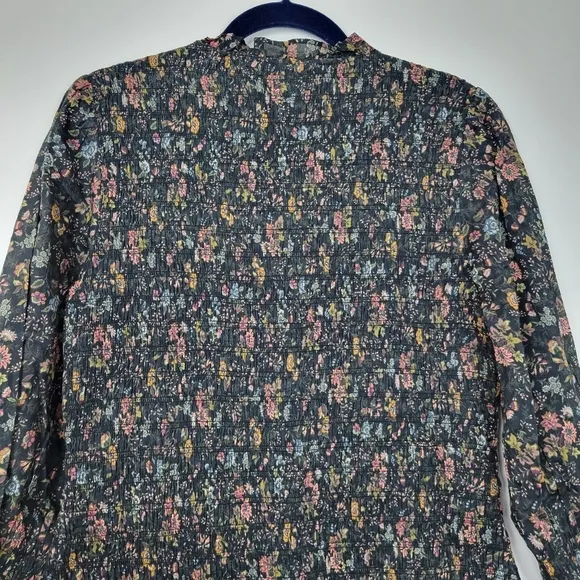 NWT Veronica Beard Farha Floral Smocked Ruffled Minidress Size 12