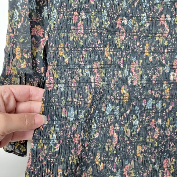 NWT Veronica Beard Farha Floral Smocked Ruffled Minidress Size 12