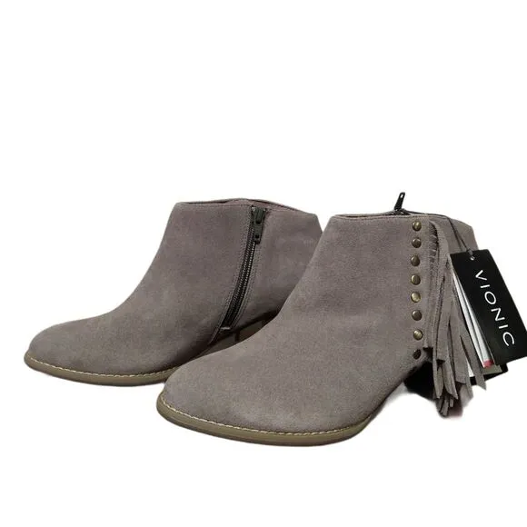 NWT Vionic Comfort Suede Faros Ankle Boots