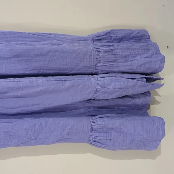 NWT Xirena Ali Tired Dress 💜 Light Purple 100% Cotton Gauze Midi size Medium