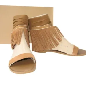 NWT Ugg Koolaburra Brown Fringe Boho Sandals