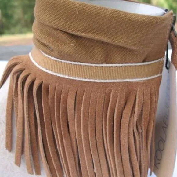 NWT Ugg Koolaburra Brown Fringe Boho Sandals