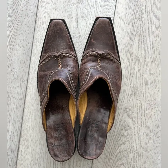 Old Gringo Leather Mules Western Style Studded Women’s 9