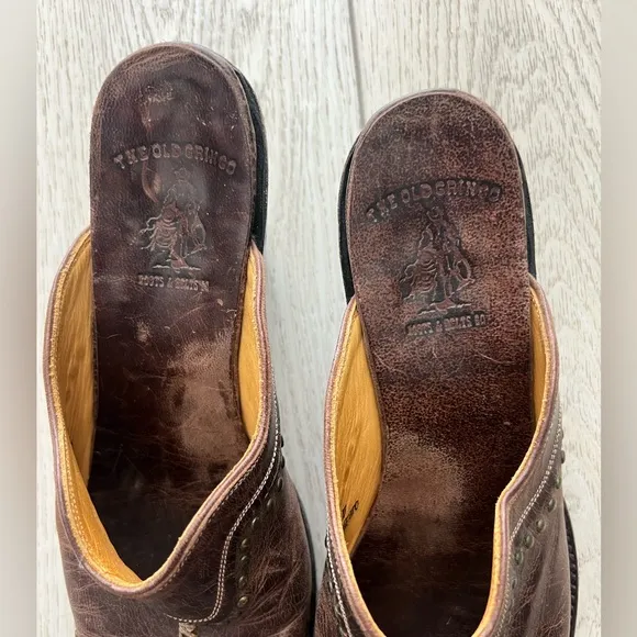 Old Gringo Leather Mules Western Style Studded Women’s 9