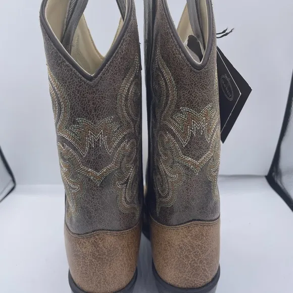 OLD WEST kids leather boots Size 2.5