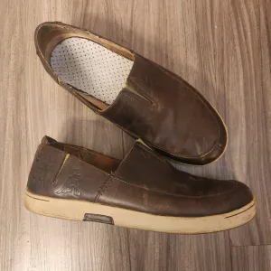 OluKai Kama'Aina Tooled Leather Slip On Loafer Shoes Casual Mens Size 11…