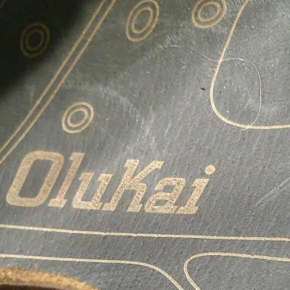 OluKai Men's Ni'o  Slip on Casual Leather Loafer Chocolate Size 9