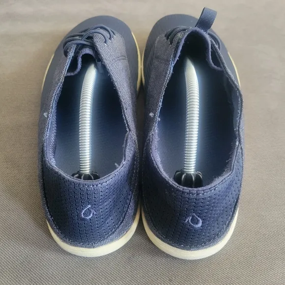 Olukai Nohea Moku NoTie Laces Casual Slip-On  Sneakers Blue Gray Mesh Mens 12M