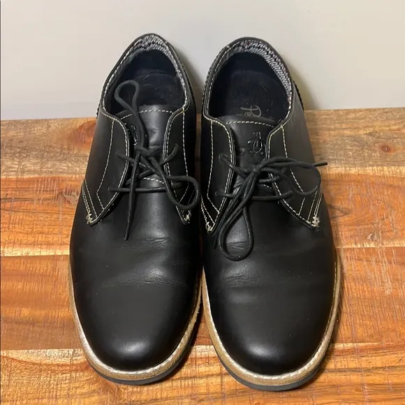 Original Penguin Black Learher Dress Shoes, Men’s 11.5