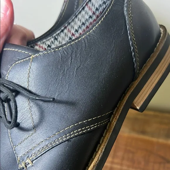 Original Penguin Black Learher Dress Shoes, Men’s 11.5