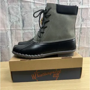 Original Weatherproof Vintage Adams II Duck Mens Gray Boots Size 13M