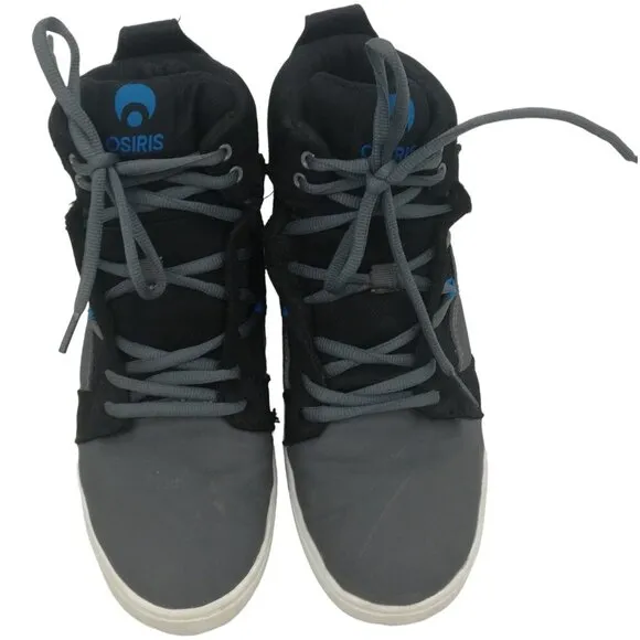 Osiris Serpent Mid II Skate Skateboard Sneakers Shoes Size 7 Boys Kids Black