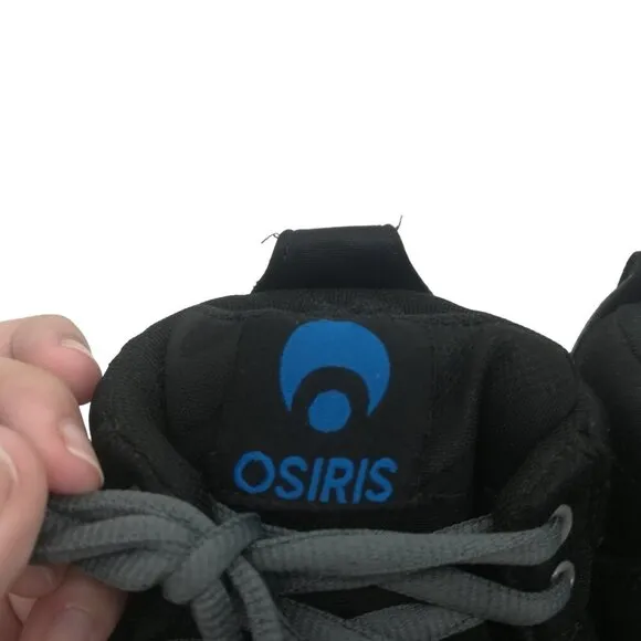 Osiris Serpent Mid II Skate Skateboard Sneakers Shoes Size 7 Boys Kids Black