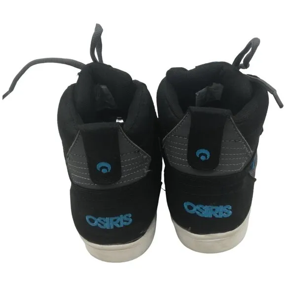Osiris Serpent Mid II Skate Skateboard Sneakers Shoes Size 7 Boys Kids Black