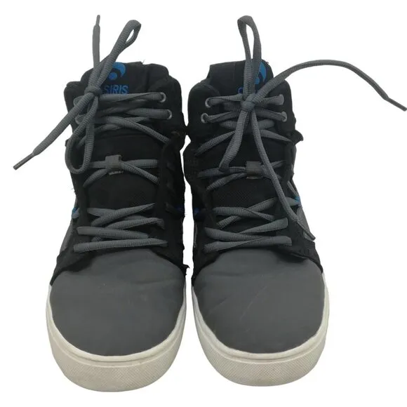 Osiris Serpent Mid II Skate Skateboard Sneakers Shoes Size 7 Boys Kids Black