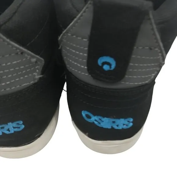 Osiris Serpent Mid II Skate Skateboard Sneakers Shoes Size 7 Boys Kids Black