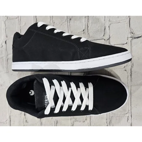 Osiris Troma Icon Black White Skateboard Shoes MENS SIZE 11