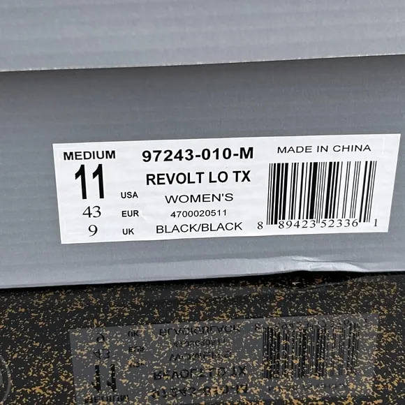 Palladium Black Revolt Lo Top Tennis Shoes, Sizes EU 42 &amp; 43 , US 10 &amp; 11, NIB