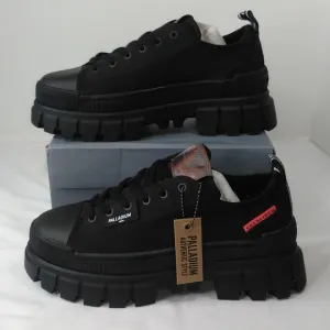 Palladium Revolt LO TX Black Lo Top Sneaker Boot 97243-010-M SZ 8.5 NIB