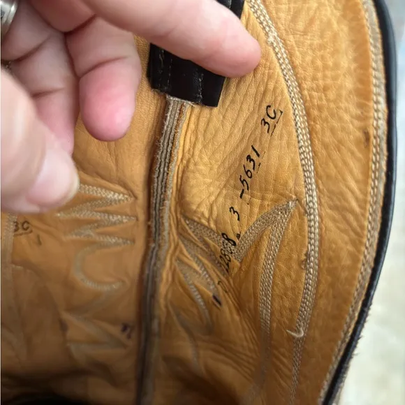 Panhandle Slim Men's‎ Western Boots Brown 11D 89053 Vintage Lizard Skin