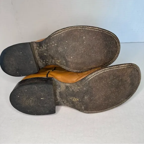 Pard's | Two-Tone Leather Western Cowboy Boots Unisex Vintage | Size 7B