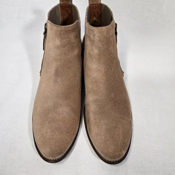 PAUL GREEN Old Money Elevated Basic TAN Suede Leather Chelsea Booties Size 10.5.