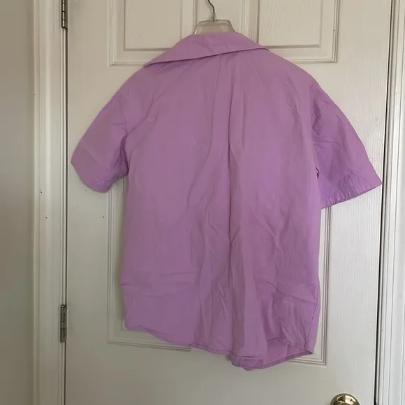 Pink Pajama Set Shirt Shorts Size Medium