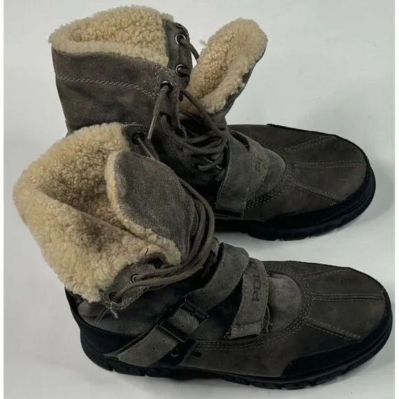 Polo by Ralph Lauren Men's Rare Vintage Tavin Rollover Boots Size 8.5‎ D