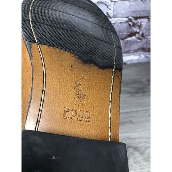 Polo Ralph Lauren Alston Penny Brown Leather Dress Loafers Men Sz 9.5M US/42.5EU