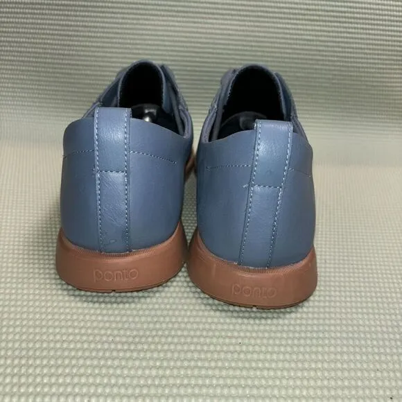 Ponto The Pacific Oxford Shoes Blue Leather Casual Lace Up Men’s Size 14