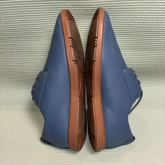 Ponto The Pacific Oxford Shoes Blue Leather Casual Lace Up Men’s Size 14