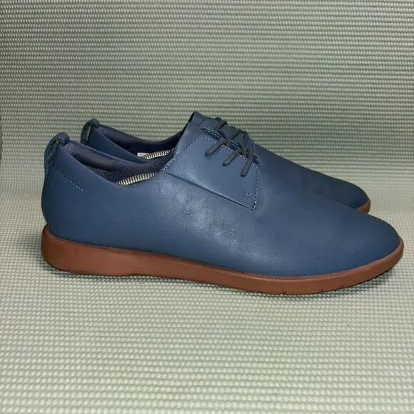 Ponto The Pacific Oxford Shoes Blue Leather Casual Lace Up Men’s Size 14