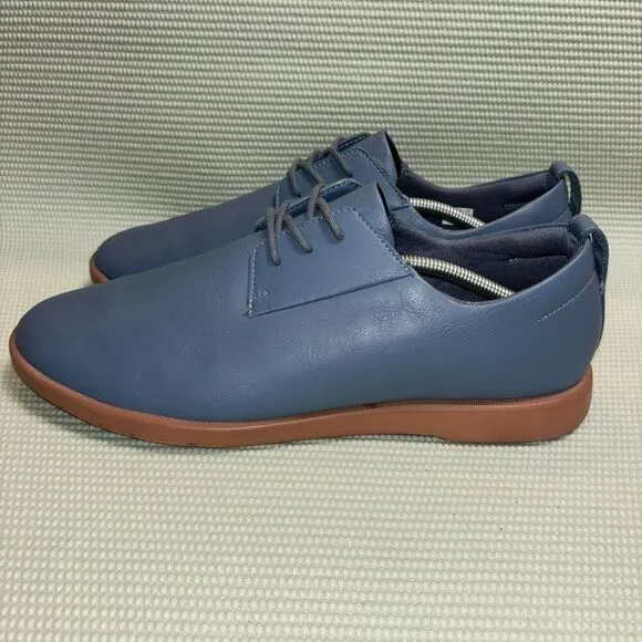Ponto The Pacific Oxford Shoes Blue Leather Casual Lace Up Men’s Size 14