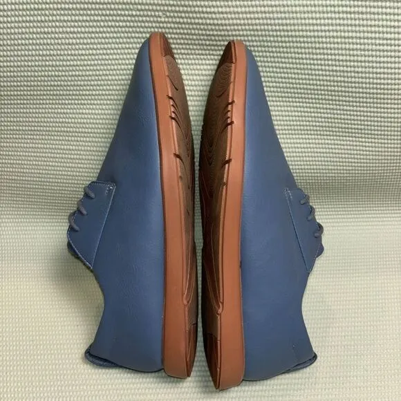 Ponto The Pacific Oxford Shoes Blue Leather Casual Lace Up Men’s Size 14