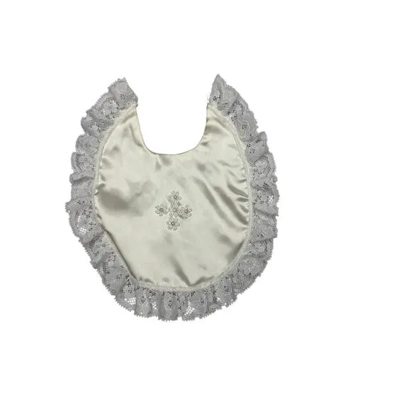 Popaye’s Baby Baptism Dress Set – Silky White Lace | Size Small | Made in USA