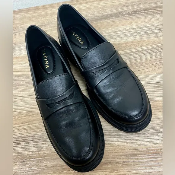 Portland Leather New ZOE CHUNKY LOAFER | Size 9 | Black