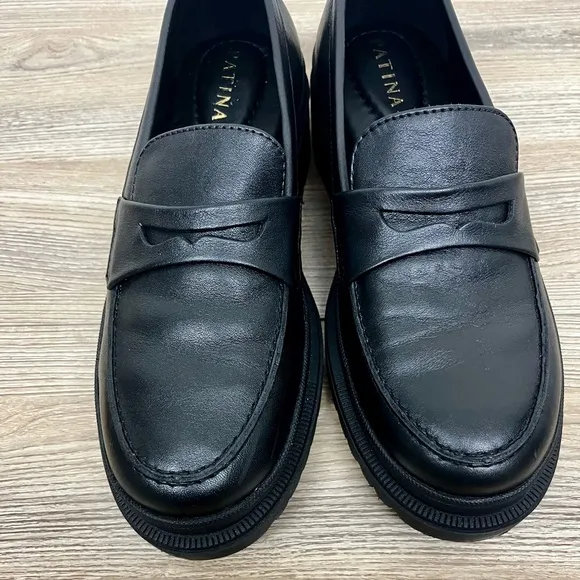Portland Leather New ZOE CHUNKY LOAFER | Size 9 | Black
