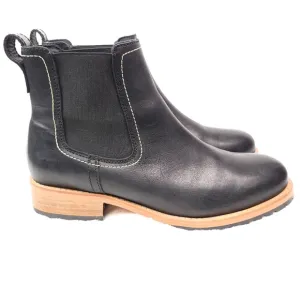 Portland Leather Patina Chelsea Boots Classic Lugsole Women's 11 Black