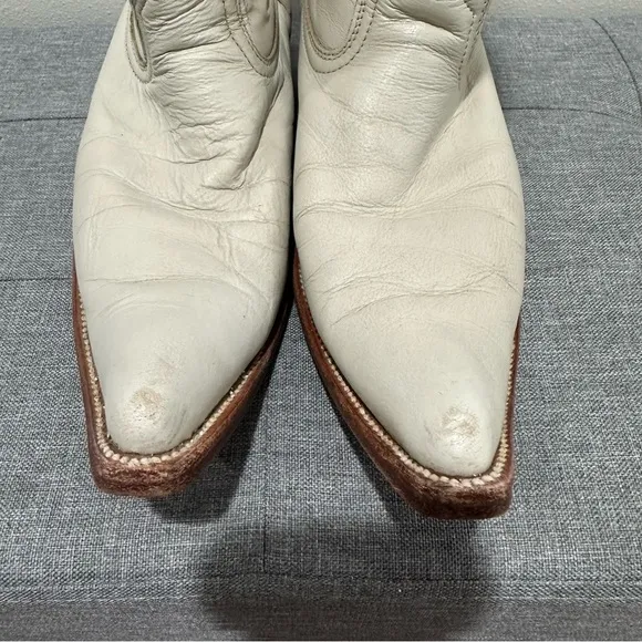 Potrero Vintage Cream Western Boots