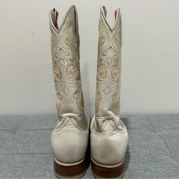 Potrero Vintage Cream Western Boots