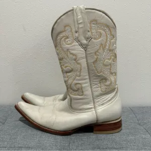 Potrero Vintage Cream Western Boots