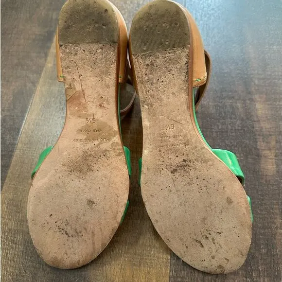 Pour La Victoire Fabia X Band Gladiator Kelly Green Sandals Size 6.5